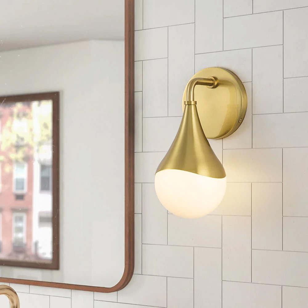Gold sconce